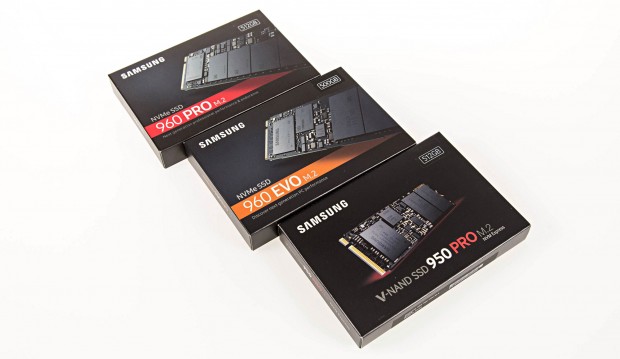 Die 960 Evo ist minimal flotter als die 950 Pro, aber langsamer als die 960 Pro (Foto: Martin Wolf/Golem.de)