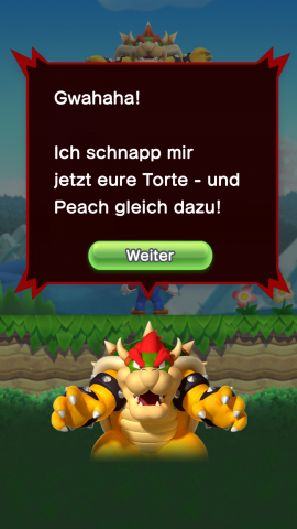 Es geht um Torten - und am Rande auch um Prinzessin Peach. (Screenshot: Golem.de)