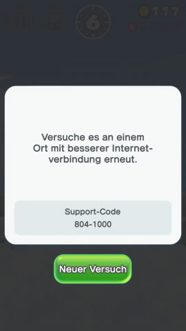 Wenn die Onlineverbindung plötzlich fehlt, wird so eine Fehlermeldung angezeigt. (Screenshot: Golem.de)