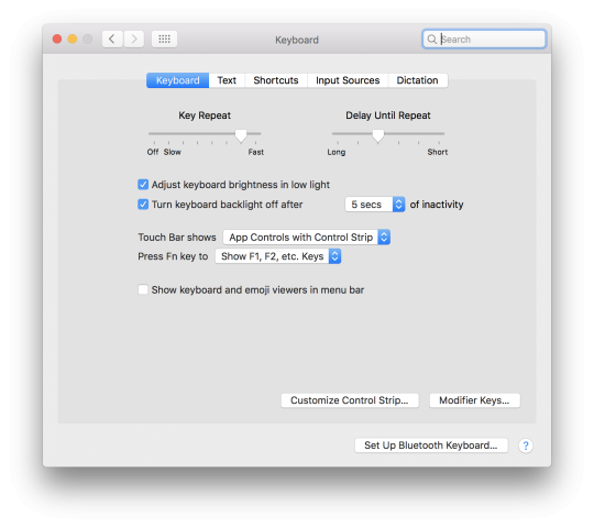 Kontrollleisten-Einstellungen in MacOS in englischer Sprache ... (Screenshot: Golem.de)
