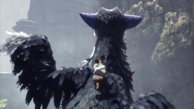 Der kleine Jungen kann auf dem Fabelwesen sogar reiten. (Screenshot: Golem.de)