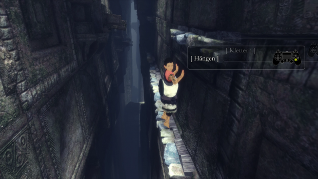Der kleine Jungen muss ab und zu einfache Kletterpassagen bewältigen. (Screenshot: Golem.de)