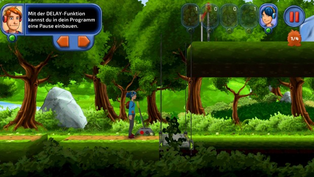 Die Spiele-App ist ein klassisches Jump'n'Run. (Bild: Alexander Merz/Golem.de)