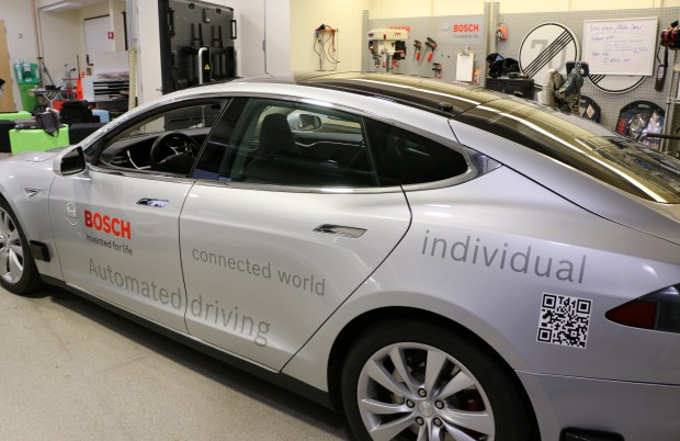 Bosch testet das autonome Fahren in den USA mit Elektroautos von Tesla. (Foto: Friedhelm Greis/Golem.de)