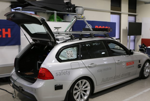 Ein Testwagen für autonomes Fahren der früheren Generation (Foto: Friedhelm Greis/Golem.de)