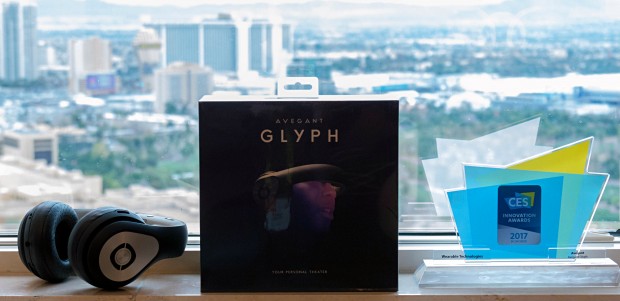Avegant Glyph auf der CES 2017 (Foto: Marc Sauter/Golem.de)
