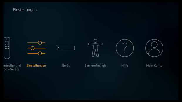 Im hinteren Bereich der Einstellungen findet sich die Funktion zur Barrierefreiheit. (Screenshot: Golem.de)
