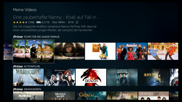 Wenn ein Filmcover nicht im Querformat vorliegt, wird das Hochformatbild mit unscharfem Hintergrund aufgefüllt. (Screenshot: Golem.de)