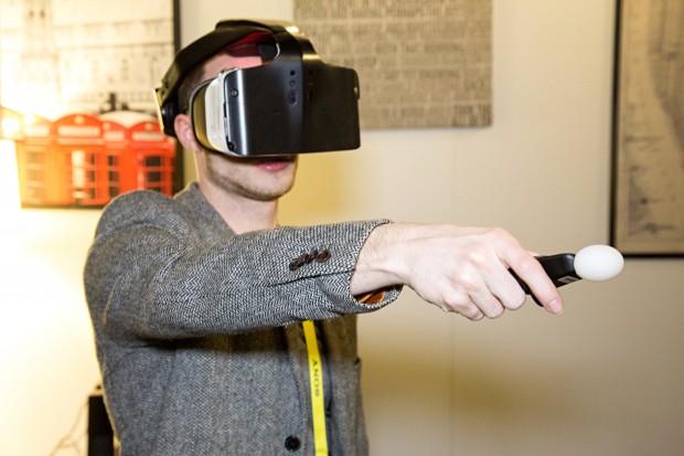 Wir probieren Project Alloy aus. (Bild: Martin Wolf/Golem.de)