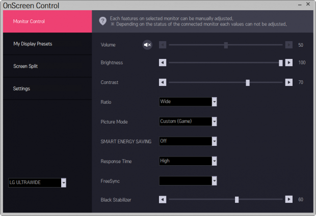On Screen Control (Screenshot: Golem.de)