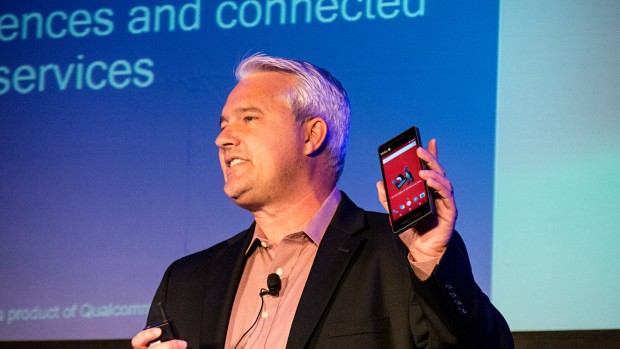 Qualcomm zeigt ein Smartphone mit SD835. (Foto: Marc Sauter/Golem.de)