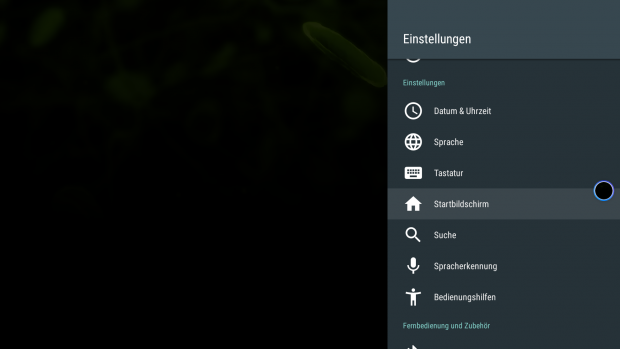 Der Startbildschirm lässt sich konfigurieren. (Screenshot: Golem.de)