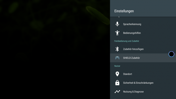 Ein Menüpunkt für das Zubehör (Screenshot: Golem.de)