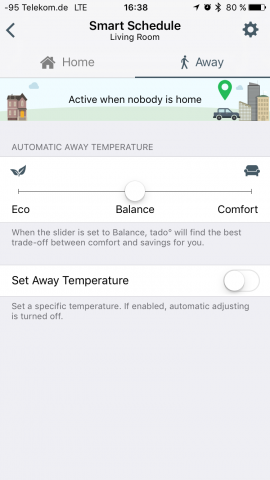 Der Balance-Modus bietet unserer Erfahrung nach gute Werte. Wer will, kann manuell eingreifen. (Screenshot: Golem.de)
