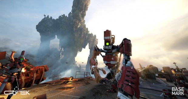 VRScore mit Stone Giant im Hintergrund (Screenshot: Basemark)