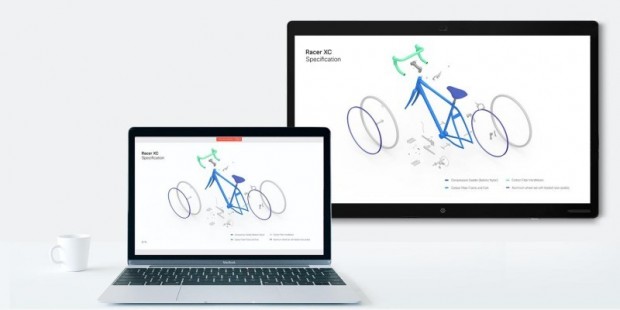 Das Spark Board kann als zweiter Bildschirm genutzt werden. (Bild: Cisco)
