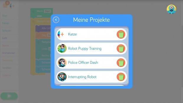 In der Brickly-App k&ouml;nnen wir richtig programmieren. (Bild: Alexander Merz/Golem.de)