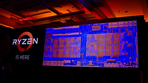 Die-Shot von Ryzen - der Chip weist 4,8 Milliarden Transistoren auf (Foto: Marc Sauter/Golem.de)