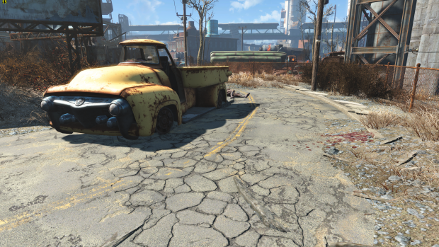 Fallout 4 mit Standard-Texturen (Screenshot: Golem.de)