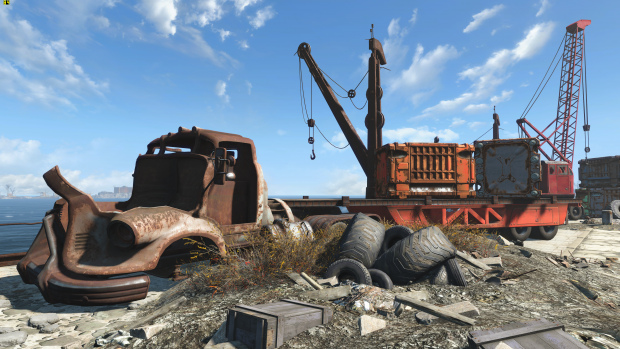 Fallout 4 mit Hi-Res-Texturen (Screenshot: Golem.de)