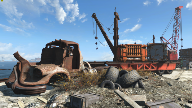 Fallout 4 mit Standard-Texturen (Screenshot: Golem.de)