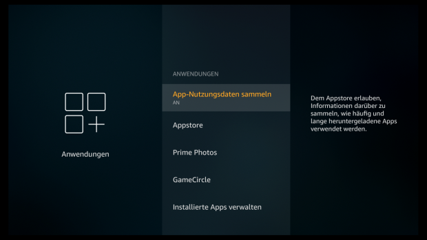 Das Apps-Menü der neuen Oberfläche(Screenshot: Golem.de)