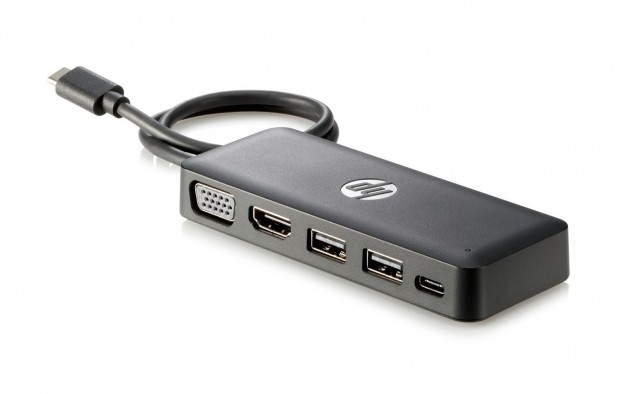 Das HP-Travel-Dock hat Anschlüsse für Präsentationssituationen. (Bild: HP)