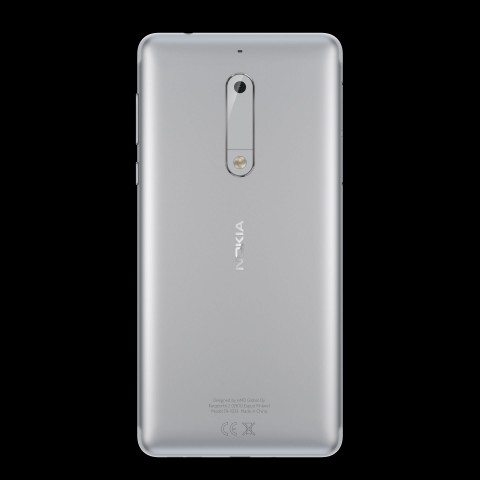 Die Rückseite des silbernen Nokia 5 (Bild: HMD Global)