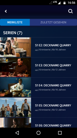 Beim Hinzufügen einer Serie wird jede einzelne Folge zur Merkliste gepackt. (Screenshot: Golem.de)