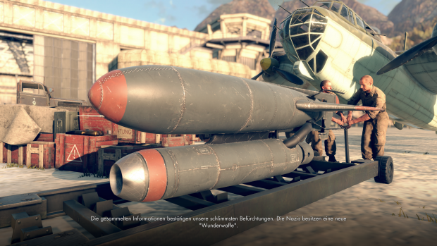 Die Superwaffe der Nazis bei einem Test (Screenshot: Golem.de)