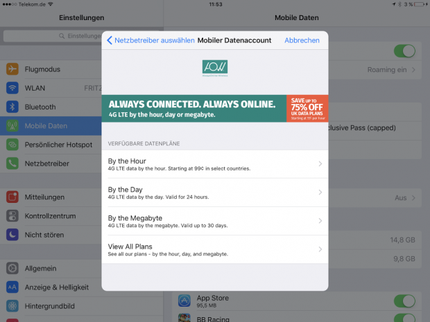 Always Online. (Screenshot: Golem.de)