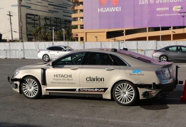 Hitachi und Clarion kooperieren ebenfalls für autonomes Fahren. (Foto: Friedhelm Greis/Golem.de)