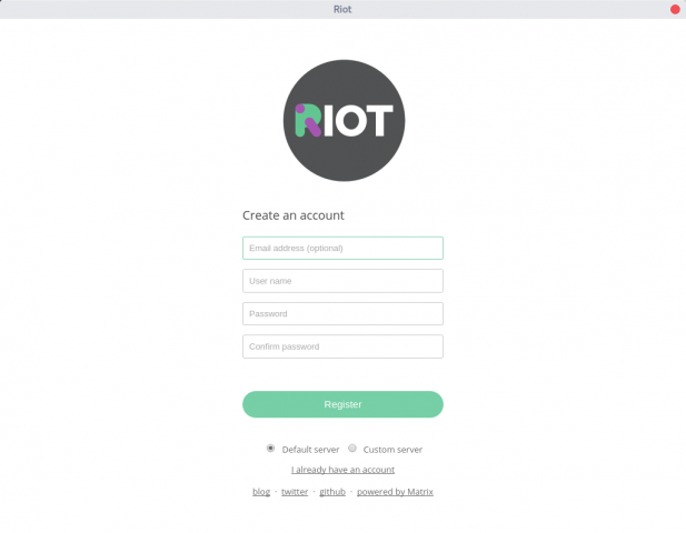Anmeldemaske des Riot-Clients für Linux (Quelle: Screenshot Golem.de)
