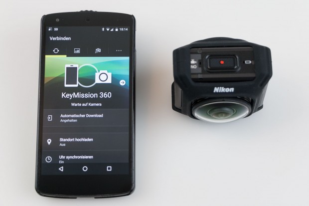Die Kamera kann über eine App ferngesteuert werden. (Foto: Werner Pluta/Golem.de)