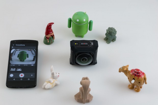 In der Vorschau zeigt sich, dass eine der beiden Kameras die Hauptansicht ist - ihr Bild ist das Zentrum des Panoramas. (Foto: Werner Pluta/Golem.de)