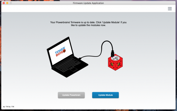 Tinkerbots stellt ein eigenes Programm für Firmware-Updates zur Verfügung (Bild: Martin Wolf/Golem.de)