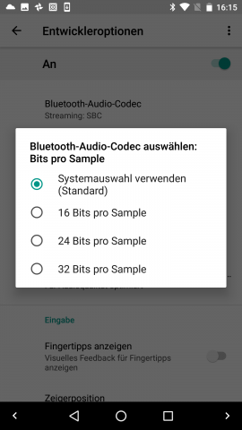Auch die Sampling-Rate können wir selbst einstellen. (Screenshot: Golem.de)