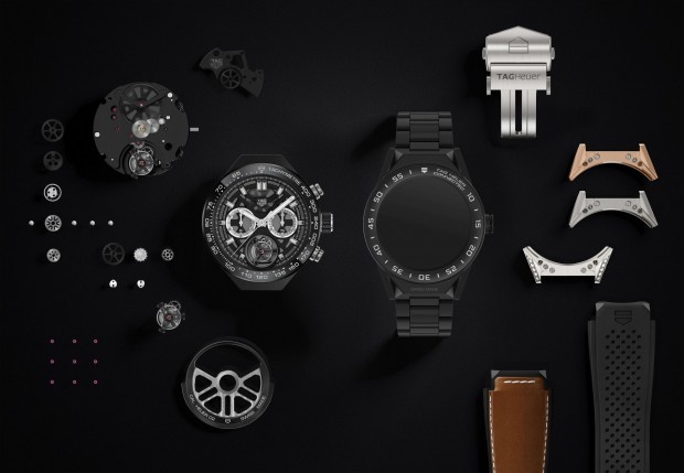 Die Connected Modular 45 und ihre Einzelteile (Bild: Tag Heuer)