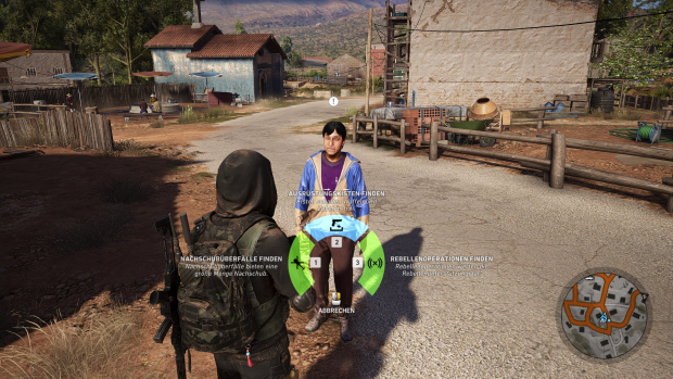 Ein Bauer rückt Infos über Nachschub heraus. (Screenshot: Golem.de)