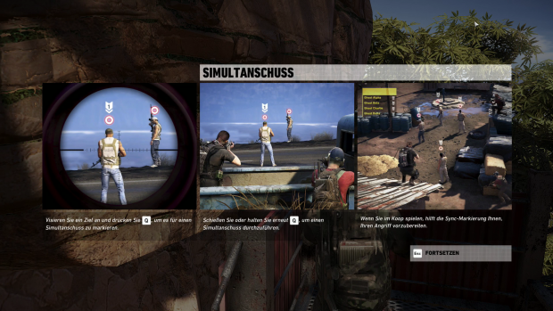 Wichtige Elemente erklärt das Spiel mit solchen Schautafeln. (Screenshot: Golem.de)