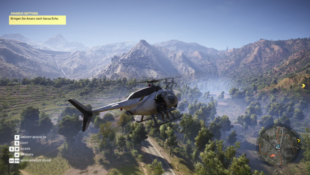 Der Heli ist recht unkompliziert zu steuern. (Screenshot: Golem.de)