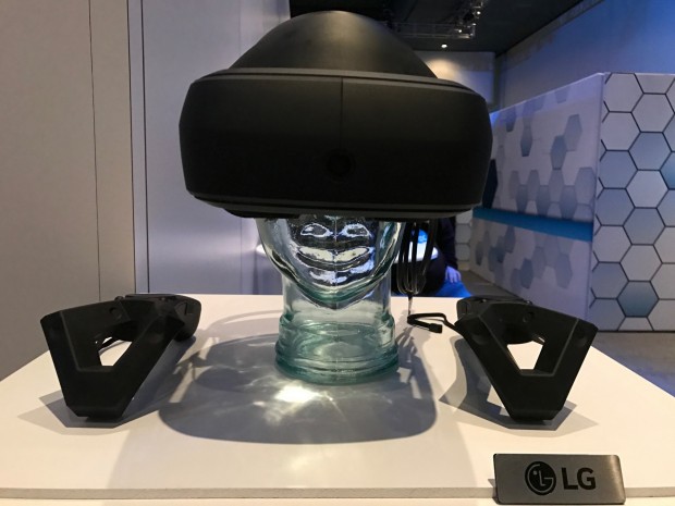 Auf der GDC 17 hat LG Electronics diesen VR-Prototyp vorgestellt. (Foto: Peter Steinlechner/Golem.de)