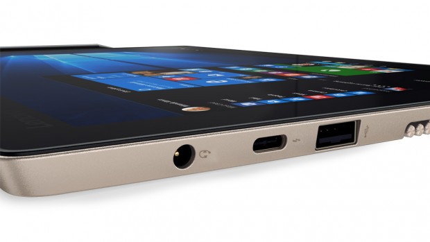 Die Tableteinheit hat insgesamt drei USB-Anschlüsse. (Bild: Lenovo)