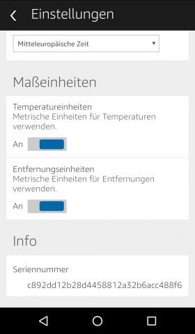 Die Zerotouch-App erscheint so in der Alexa-App. (Screenshot: Golem.de)