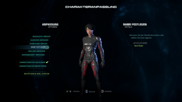 Vor Spielbeginn können wir das Aussehen der Heldin oder des Helden festlegen. (Screenshot: Golem.de)
