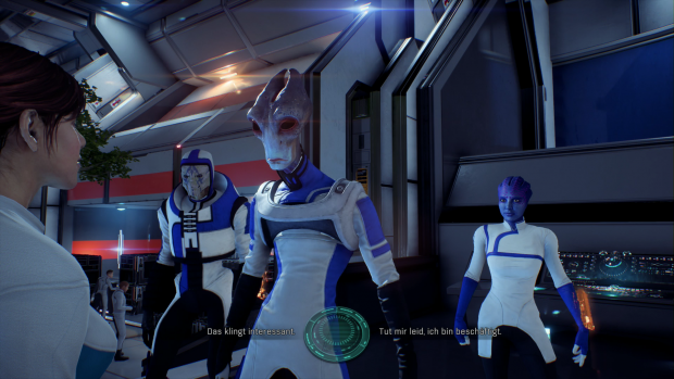Das Dialogsystem erinnert an frühere Bioware-Spiele. (Screenshot: Golem.de)