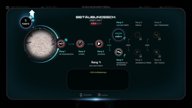 Skills verfügen über unterschiedliche Talentbäume. (Screenshot: Golem.de)