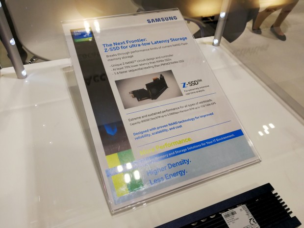 Samsungs Z-SSD auf der Cloud Expo Europe (Foto: Ian Cutress/Anandtech)