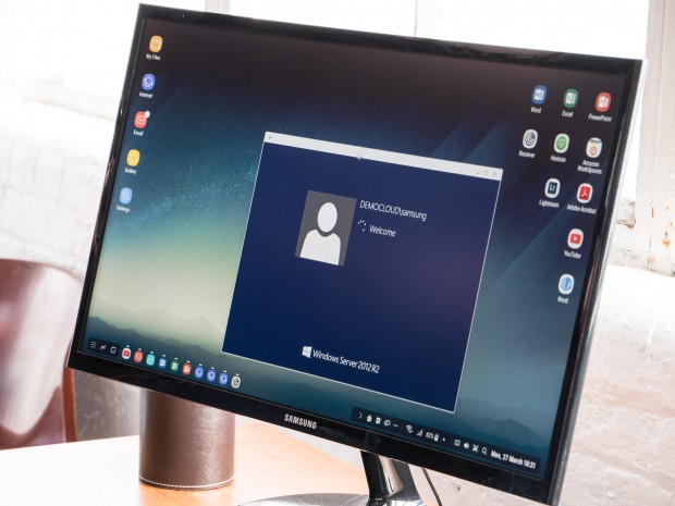 Mit DeX können virtuelle Desktops genutzt werden. (Bild: Martin Wolf/Golem.de)