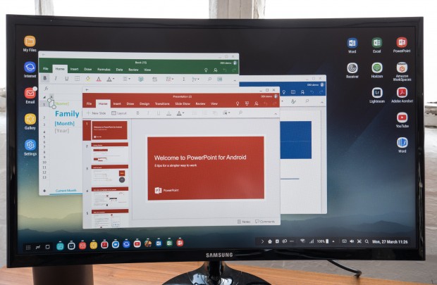 Die Benutzeroberfläche von DeX (Bild: Martin Wolf/Golem.de)